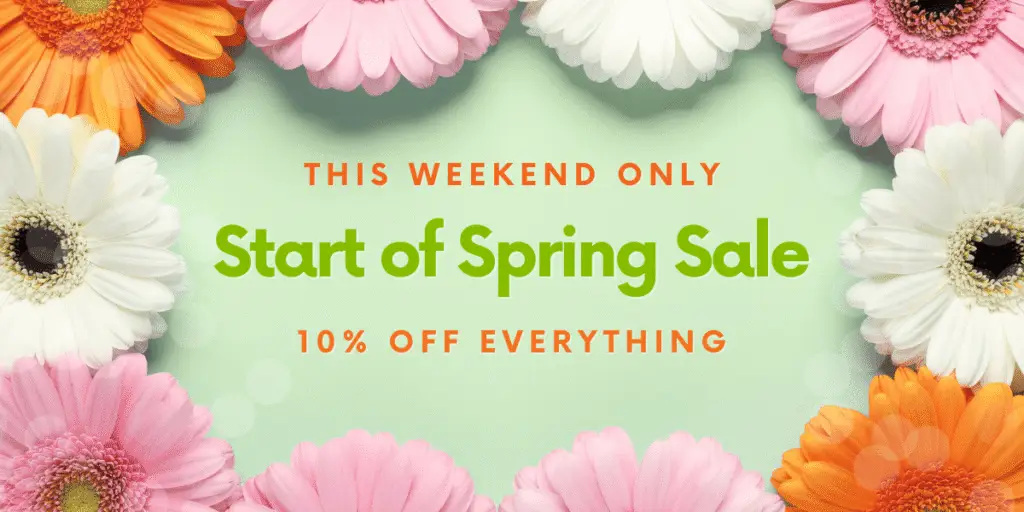 1st Day of Spring Sale