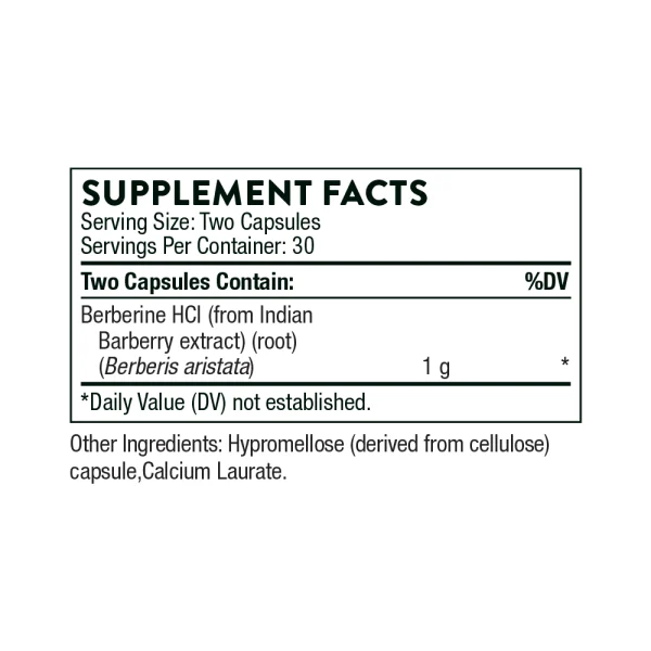 Berberine 1000 mg - Supplement Facts
