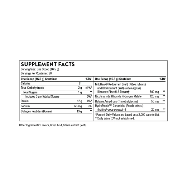 Collage Plus - Supplement Facts