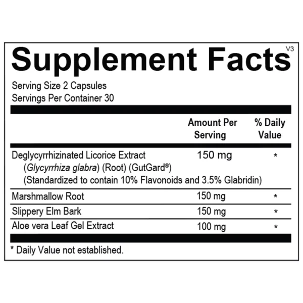DGL - Supplement Facts
