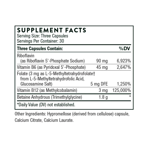 Methyl-Guard Plus - Supplement Facts