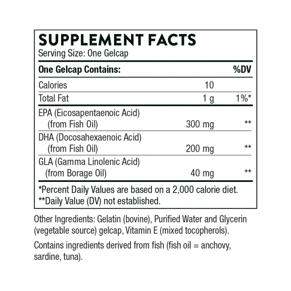 Omega Plus - Supplement Facts