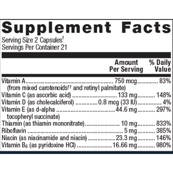 AdvaClear - 42 Supplement Facts 1