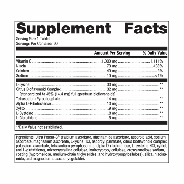 Ultra Potent-C 1000 - Supplement Facts