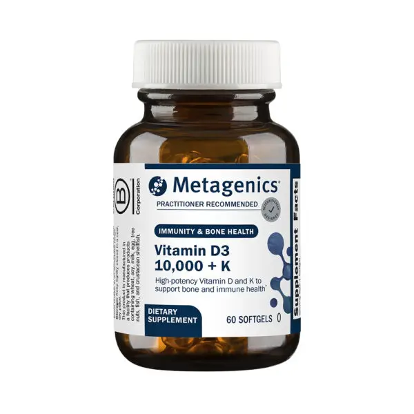 Vitamin D3 10,000 + K - 60 Softgels