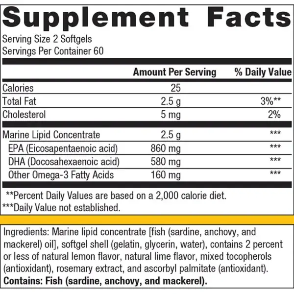 OmegaGenics EPA-DHA 720 - 120 Facts
