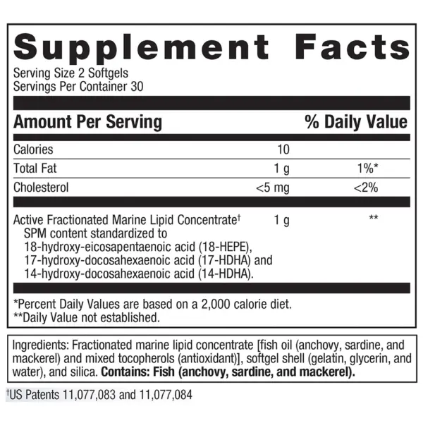 SPM Active - Supplement Facts