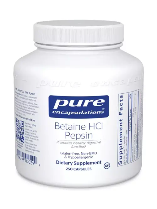 Betaine HCI Pepsin - 250 Capsules