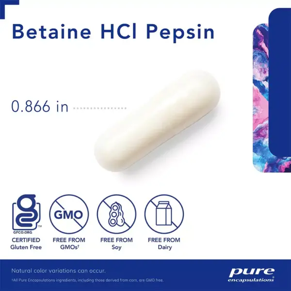 Betaine HCI Pepsin - Size