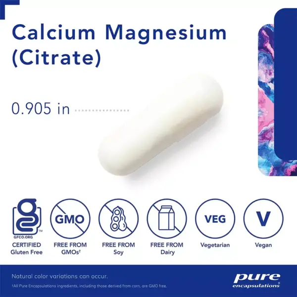 Calcium Magnesium Citrate - Size