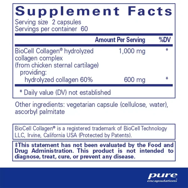 Collagen JS - Supplement Facts