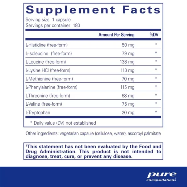 Essential Aminos - Supplement Facts