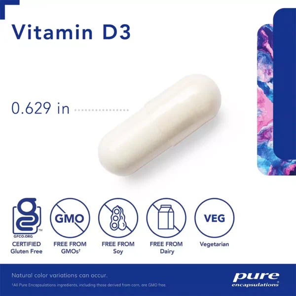 Vitamin D3 - Size