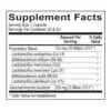 Ortho Biotic - Supplement Facts