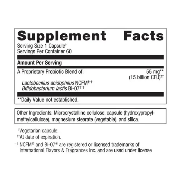 UltraFlora Balance Probiotic - Supplement Facts