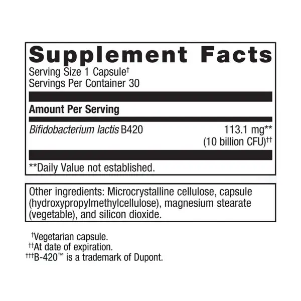 UltraFlora Control Probiotic - 30 Capsules - Image 2