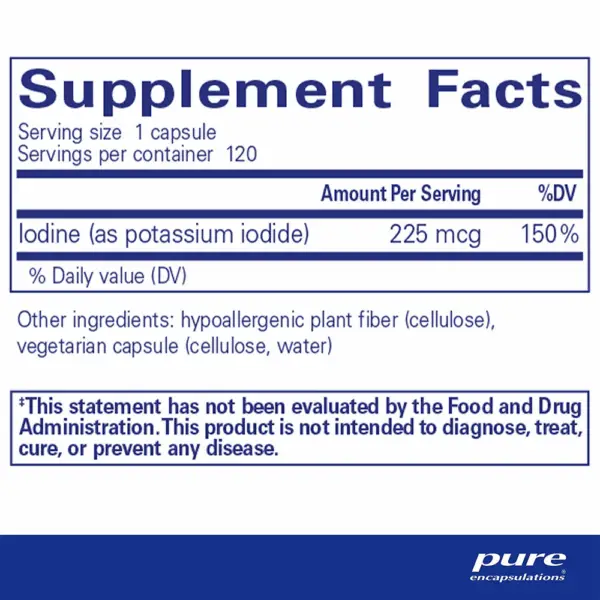 Iodine - Supplement Facts